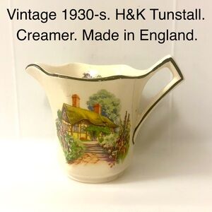Vintage 1930-s England H&K Tunstall Creamer Old Collectible